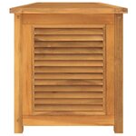vidaXL Boîte de rangement jardin et sac 150x50x55 cm bois massif teck