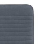 vidaXL Chaises à manger lot de 4 Gris foncé Velours