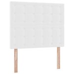 vidaXL Lit de Rangement Blanc pur 120 x 200 cm Cuir synthétique