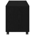 vidaXL Table d'appoint Chêne noir 72 x 33 x 42 5 cm Bois d'ingénierie
