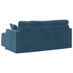vidaXL Canapé Bleu 198 x 134 x 80 cm Velours