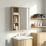 vidaXL Armoire murale de salle de bain Chêne Sonoma 20 x 10 x 60 5 cm