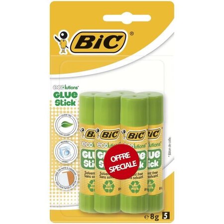 BIC - Colle  BIC ECOlutions - 5 x 8g