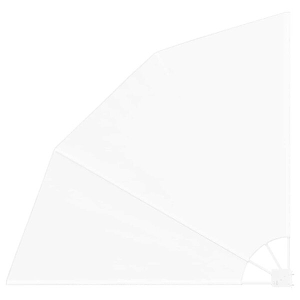 vidaXL Écran de confidentialité pour balcon Blanc 160 x 160 cm tissu