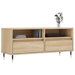 vidaXL Meuble TV chêne sonoma 100x34 5x44 5 cm bois d'ingénierie