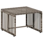 vidaXL Ensemble de meubles d'extérieur 11 Pièces Gris et bleu marine