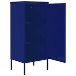 vidaXL Armoire de rangement Bleu marine 42 5x35x101 5 cm Acier