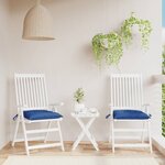 vidaXL Coussins de palette lot de 2 bleu 50x50x7 cm tissu oxford