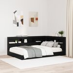 vidaXL Tête de lit de rangement Chêne noir 120 cm Bois d'ingénierie
