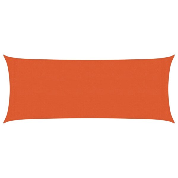vidaXL Voile d'ombrage 160 g/m² Orange 2x5 m PEHD