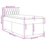 vidaXL Sommier à lattes de lit et matelas Rose 80x200 cm Velours