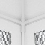 vidaXL Tente de réception 4 parois latérales en maille 2 5x2 5 m Blanc