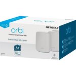 NETGEAR - Systeme WiFi 6 Mesh Orbi RBK353 Dual Band AX1800 - Pack de 3- Jusqua 20 appareils connectés et 300 m² de couverture