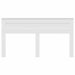 vidaXL Tête de lit Blanc 200 cm Bois d'ingénierie