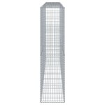 vidaXL Panier gabion avec couvercle 400x50x200 cm fer galvanisé