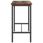 vidaXL table Chêne fumé 100 x 50 x 90 5 cm Bois d'ingénierie et acier