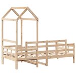 vidaXL Lit de jour avec toit 90x200 cm bois de pin massif