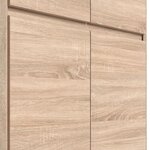 ACADEMICA Armoire d'angle - chêne sonoma - Chambre - 80 5 cm