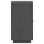vidaXL Buffet Gris 34x40x75 cm Bois massif de pin