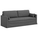 vidaXL Canapé Gris foncé 198 x 78 x 80 cm tissu