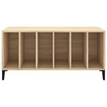 vidaXL Armoire à disques chêne sonoma 100x38x48 cm bois d'ingénierie