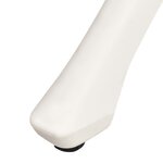 vidaXL Table de jardin Blanc 78x78x72 cm Aluminium coulé