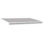 vidaXL Auvent Gris clair 500 x 300 x 165 cm Polyester et métal