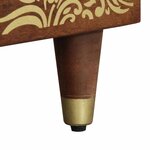 vidaXL Table basse Marron miel 80 x 50 x 40 cm Bois de mangue massif