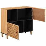vidaXL Armoires de rangement avec stockage Marron 80 x 33 5 x 75 cm