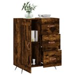 vidaXL Buffet chêne fumé 69 5x34x90 cm bois d'ingénierie