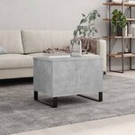 vidaXL Table basse Gris béton 60x44 5x45 cm Bois d'ingénierie