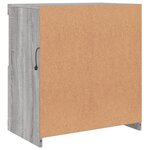 vidaXL Buffet avec lumières LED sonoma gris 60x37x67 cm