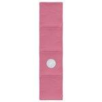 vidaXL Tunnel de lit pour lit mezzanine d'enfants 2 Pièces Rose Polyester