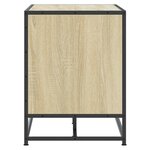 vidaXL Banc à chaussures chêne sonoma bois d'ingénierie et métal