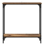 vidaXL Table console Bois Ancien 75 x 22 5 x 75 cm Bois d'ingénierie