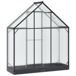 vidaXL Serre de jardin avec porte Anthracite 183 5 x 63 5 x 207 cm