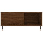 vidaXL Table basse chêne marron 80x80x36 5 cm bois d'ingénierie