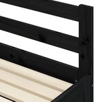 vidaXL Lit de jour et lit gigogne sans matelas 80x200 cm bois massif