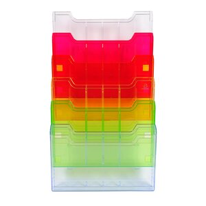 Trieur Mural Modulable Horizontal 6 Compartiments A4 - Arlequin - Exacompta