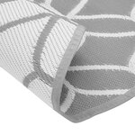 vidaXL Tapis d'extérieur gris Ø200 cm PP