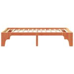 vidaXL Cadre de lit surélevé Marron 90 x 190 cm Bois massif en pin