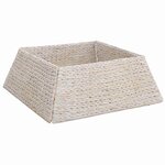 vidaXL Collier de sapin de Noël Blanc 70 x 70 x 28 cm Jacinthe d'eau