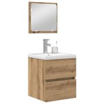 vidaXL Ensemble de mobilier de salle de bain avec tiroir 2 Pièces