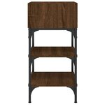 vidaXL Table de chevet chêne marron 35x34 5x70 cm bois d'ingénierie