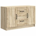 vidaXL Buffet Chêne Sonoma 89 x 34 5 x 57 cm Bois d'ingénierie
