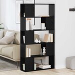 vidaXL Centre de divertissement Noir 80 x 24 x 155 cm