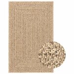 vidaXL Tapis ZIZUR beige 160x230 cm aspect de jute intérieur extérieur