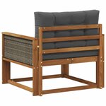 vidaXL Sofa de milieu extérieur Naturel