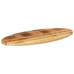 vidaXL Dessus de table 110x40x3 8 cm ovale bois massif de manguier