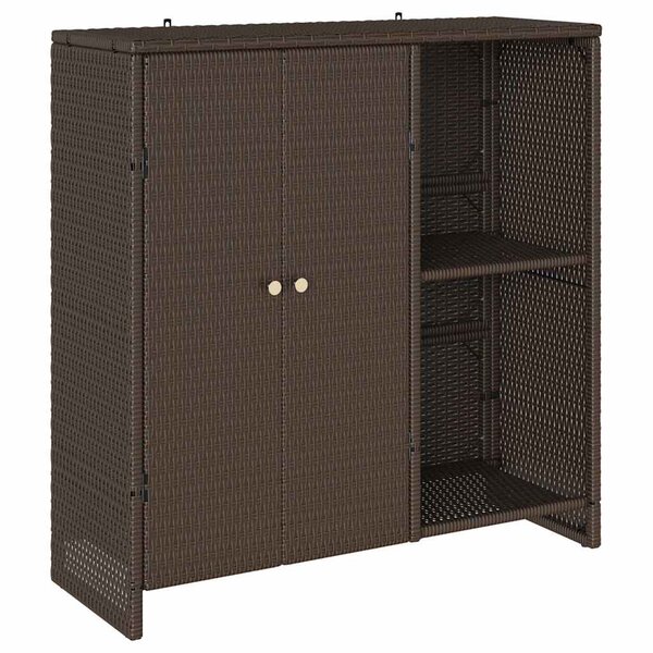 vidaXL Armoire de rangement avec porte Marron 100 x 36 x 102 cm Rotin
